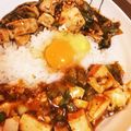 まみねぇちゃん's cooksnap of when they made 赤黒Ｗ麻婆丼.