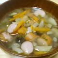 ウィンナ's cooksnap of when they made みじん玉ねぎとウインナーのコンソメスープ.