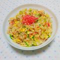 まあまま☆0403's cooksnap of when they made ちりめんとちくわのチャーハン.