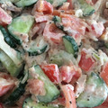 筋肉むきむき's cooksnap of when they made トマトときゅうりのツナマヨサラダ.