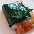 メダカの赤ちゃん's cooksnap of when they made 簡単おやつ♪レンジでいなり餅.
