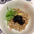 ぽぽきゅ's cooksnap of when they made 納豆☝海苔の佃煮カラシでごはんですよ～♪.