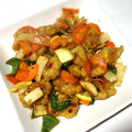 sato3★'s cooksnap of when they made 鳥もも唐揚げと長芋の中華炒めかぼす風味.