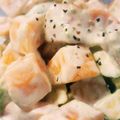 もうちゃんママ's cooksnap of when they made 柿とスモークサーモン、アボカドサラダ.
