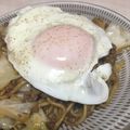 korkor7's cooksnap of when they made 挽肉とキャベツの焼きそば♪.