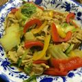 ＋SUN3's cooksnap of when they made 白菜とパプリカのカレーオイスター炒め.