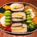 ＊☆mina☆＊'s cooksnap of when they made 鶏胸肉甘酢煮と卵のおにぎらず。お弁当にも.