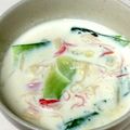 しろ椿's cooksnap of when they made 青梗菜とカニカマのミルク煮.