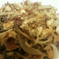 クックQKXOH1☆'s cooksnap of when they made 肉みそで(^^)厚揚げ炒め.