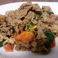 チョコミントあいす's cooksnap of when they made 和風イタリアン☆牛肉しそトマト炒め.