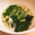 クックNXYGOQ☆'s cooksnap of when they made 焼肉店のわかめスープ.