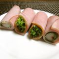 ジョングレ's cooksnap of when they made レタスとかにかまのロースハム巻き☆.