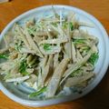 chikiri's cooksnap of when they made 水菜とごぼうのごまマヨサラダ.