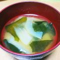むらさめもんがら's cooksnap of when they made 青パパイヤとワカメの味噌汁.