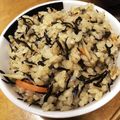 おからクッキング's cooksnap of when they made 簡単！たっぷりひじきと鶏肉の炊き込みご飯.