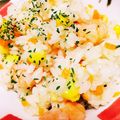 リーナママ♡'s cooksnap of when they made 炊飯器で簡単★海老ピラフ（ウインナー）.