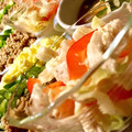 ame-ikuru's cooksnap of when they made 彩り野菜と蒸し鶏の簡単サラダ.