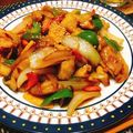 すーちゃんぬ's cooksnap of when they made パリパリ鶏皮と根菜の甘酢炒め.