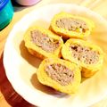 なむい's cooksnap of when they made 残った餃子の具で☆卵巻き.