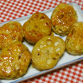 tokotann's cooksnap of when they made れんこんのつくね乗せ照り焼き.