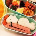SARIEZ's cooksnap of when they made キャラ弁☆屋根の上のスヌーピー.