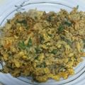 uhouhoho's cooksnap of when they made 【男の料理】余った春菊で絶品炒飯.