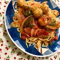ふたごゆき's cooksnap of when they made ミートボールスパゲッティ.