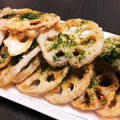 うちゃちゃ．天水's cooksnap of when they made フライパンで簡単♪れんこんの揚げ焼き.