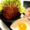 がけのうえのポニョ's cooksnap of when they made 鶏つくねの照焼き生卵黄.