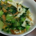 あゆたっくん's cooksnap of when they made 青梗菜とちくわの＊やさしいトロ煮＊.