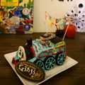 ＣＯＣＯ７７７'s cooksnap of when they made 機関車ケーキ（立体Ver.）.