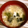 2michi's cooksnap of when they made キャベツとワカメの卵スープ.