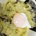 24k8m's cooksnap of when they made レンジでランチ♪お手軽！塩キャベツうどん.