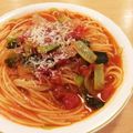 Goldlion's cooksnap of when they made ほうれん草のトマトスープパスタ☆.