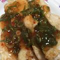 natume818's cooksnap of when they made 鶏胸肉マヨソテー♡スイートチリねぎソース.