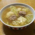 単刀直入's cooksnap of when they made トロトロつるり♪肉団子すいとんスープ.