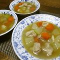 ジョングレ's cooksnap of when they made ダブルだしで☆冬瓜と鶏肉のスープ煮.