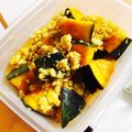 2児母☆手抜き夫弁当's cooksnap of when they made カボチャの煮物(挽肉いり).