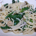 ほっぴ☆'s cooksnap of when they made 和風、ホウレン草ときのことパスタ.