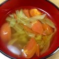 さぁーーーさん's cooksnap of when they made １人分！モノグサな簡単コンソメスープ.