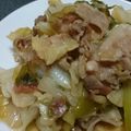 Nにっしぃ's cooksnap of when they made 簡単！豚バラ肉とキャベツの梅ポン酢炒め.