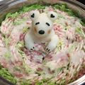 うどん28's cooksnap of when they made 大根おろしアートのミルフィーユ鍋.