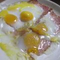 miyuki12's cooksnap of when they made 休日の娘の手作りプリティーハムエッグ.