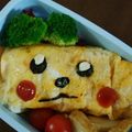 たくじろうさんたろう's cooksnap of when they made ポケモン☆ピカチュウ☆簡単キャラ弁.