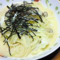 有希-yuki-'s cooksnap of when they made 手抜きごはん❤炊飯器で和風カルボナーラ.