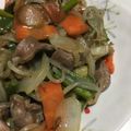 コロコロごはん's cooksnap of when they made 砂肝と野菜のオイスター炒め.