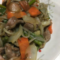玉ねぎおばさんの台所's cooksnap of when they made 砂肝と野菜のオイスター炒め.