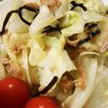 ちょこだいすきママ's cooksnap of when they made キャベツとツナと塩昆布和え.