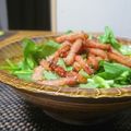 ダイナマイト漆黒's cooksnap of when they made ほうれん草とベーコンのサラダ.