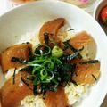 ★☆Ｒｉｕ☆★'s cooksnap of when they made 時短簡単☆卵黄入漬けダレdeマグロ漬け丼.